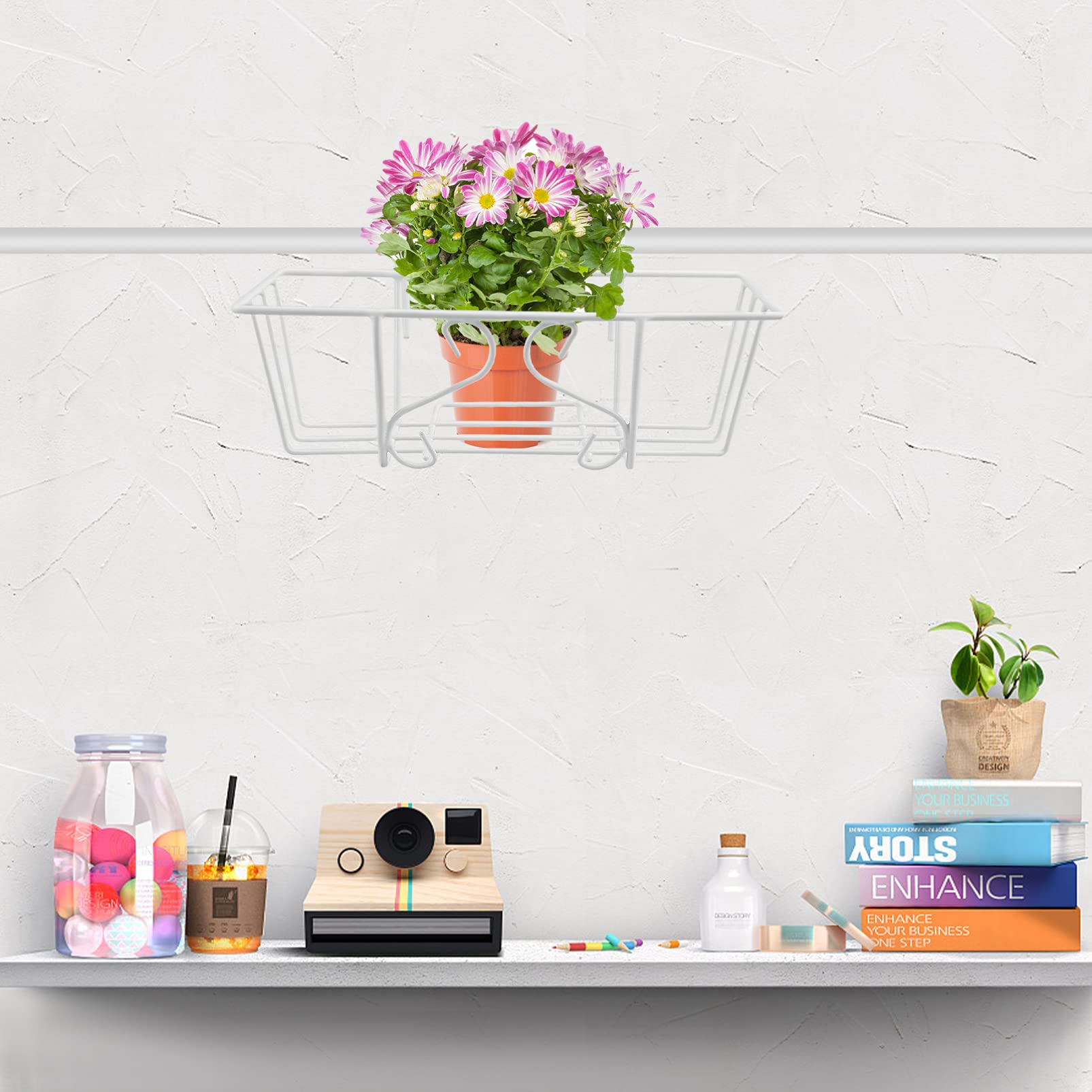 Amazon | Cabilock シー用 ハンギング式 植木鉢ラック バルコニー 屋外